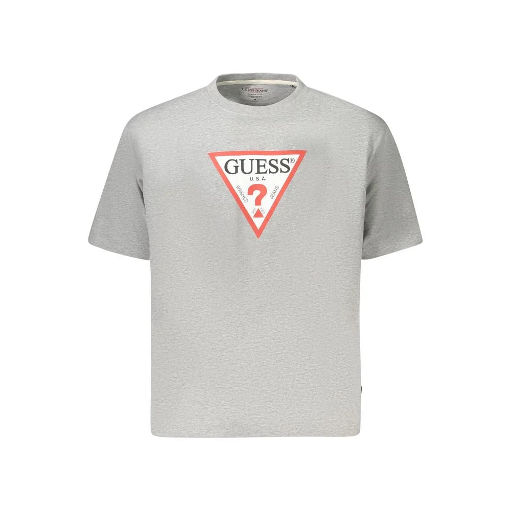 Guess Jeans Gray Cotton Women T-Shirt - T-Shirts