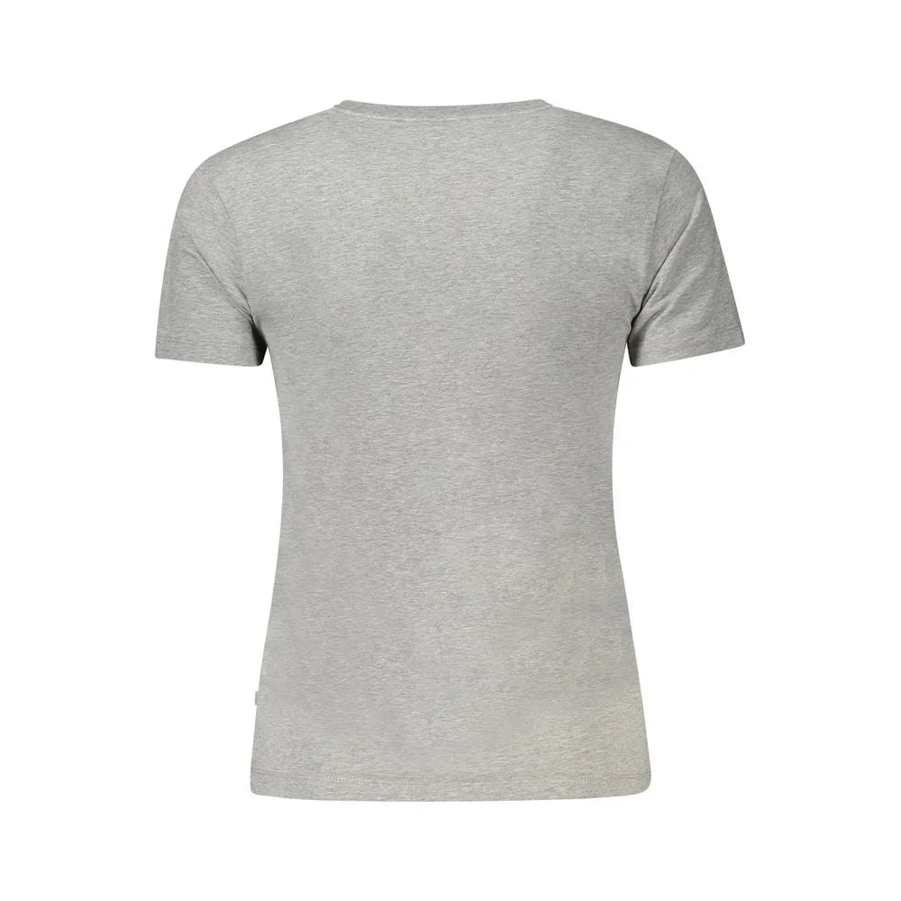 Guess Jeans Gray Cotton Women Top - T-Shirts
