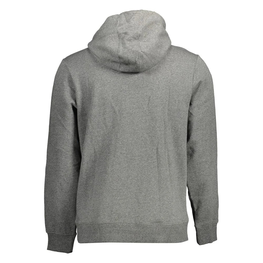 Guess Jeans Gray Organic Cotton Men Sweater - S - Hoodies