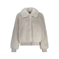 Guess Jeans Gray Polyester Jackets & Coat - L