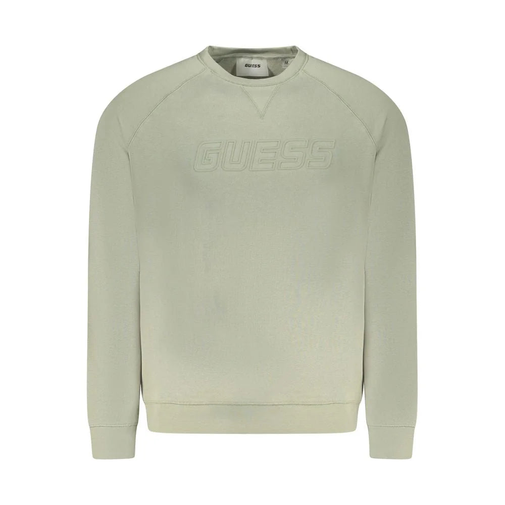 Guess Jeans Green Cotton Men Sweater - S - Sweatshirts