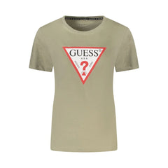 Guess Jeans Green Cotton Women T-Shirt - T-Shirts