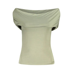 Guess Jeans Green Modal Women T-Shirt - XS - T-Shirts