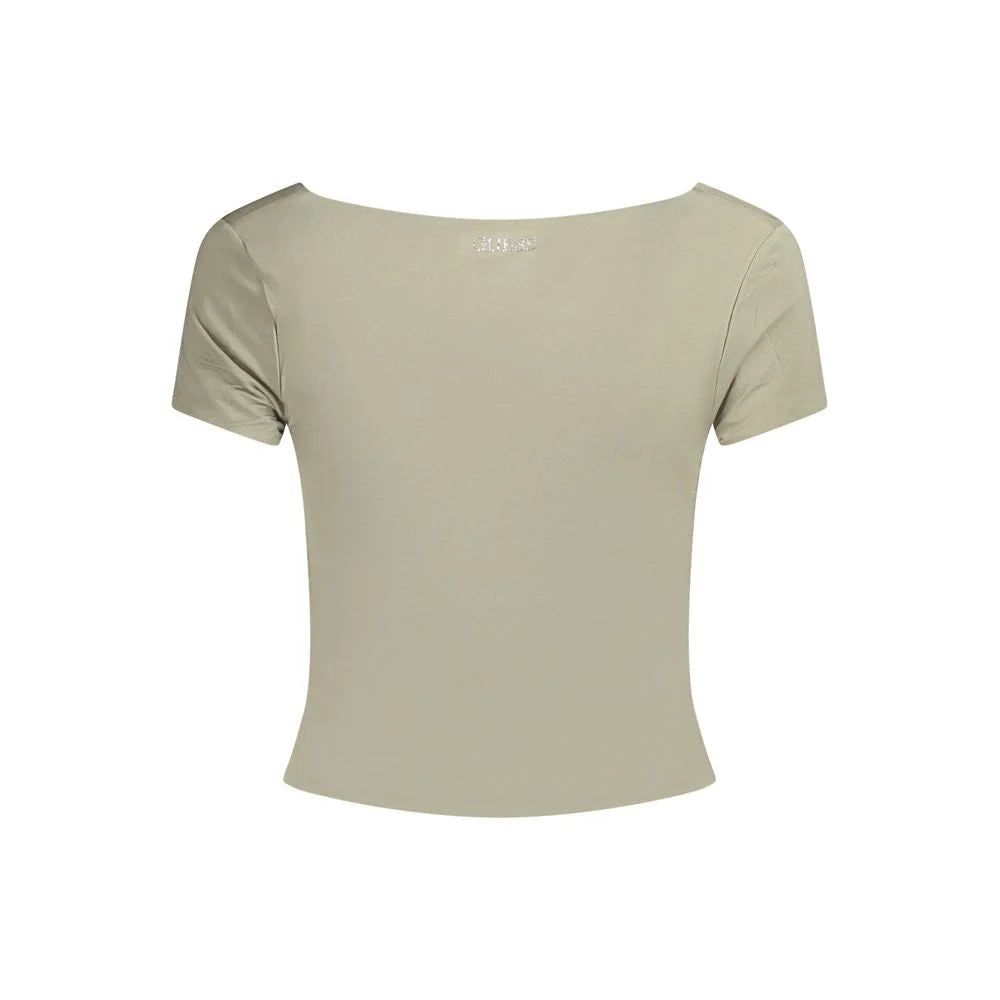 Guess Jeans Green Modal Women Top - S - T-Shirts