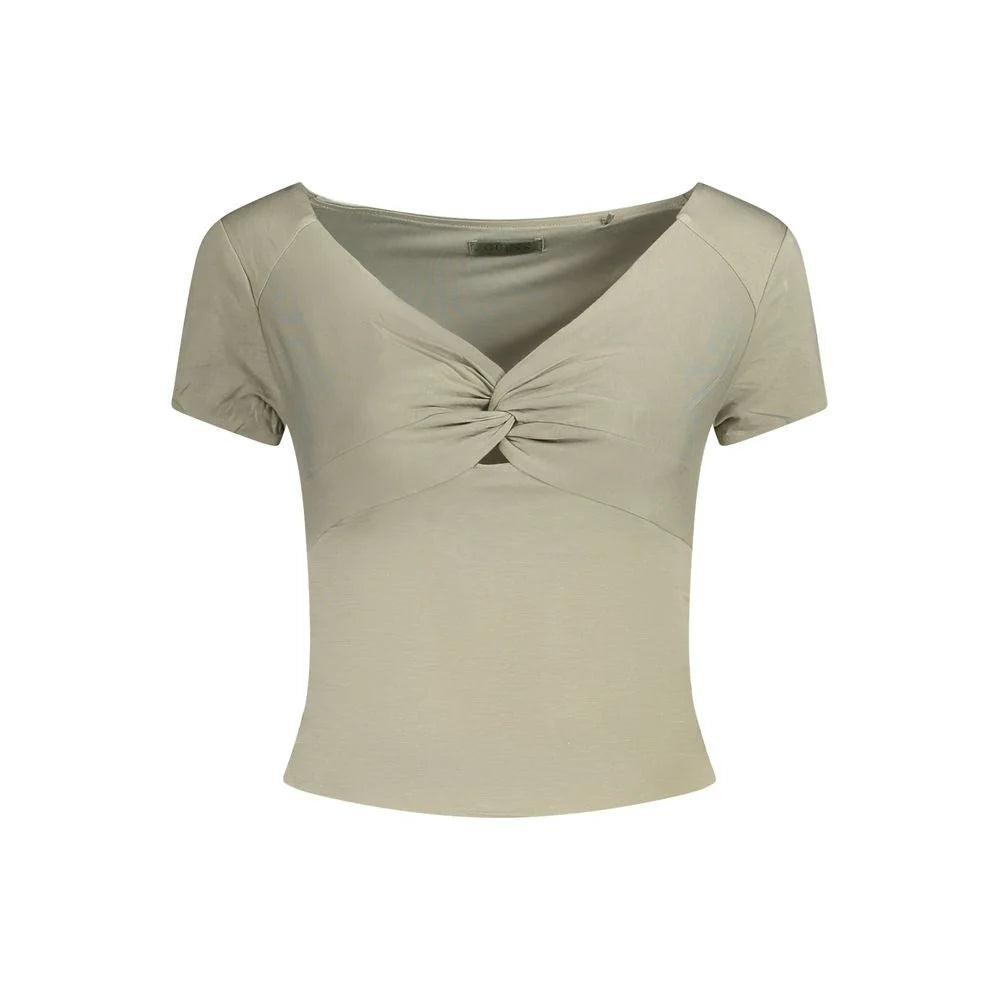 Guess Jeans Green Modal Women Top - S - T-Shirts