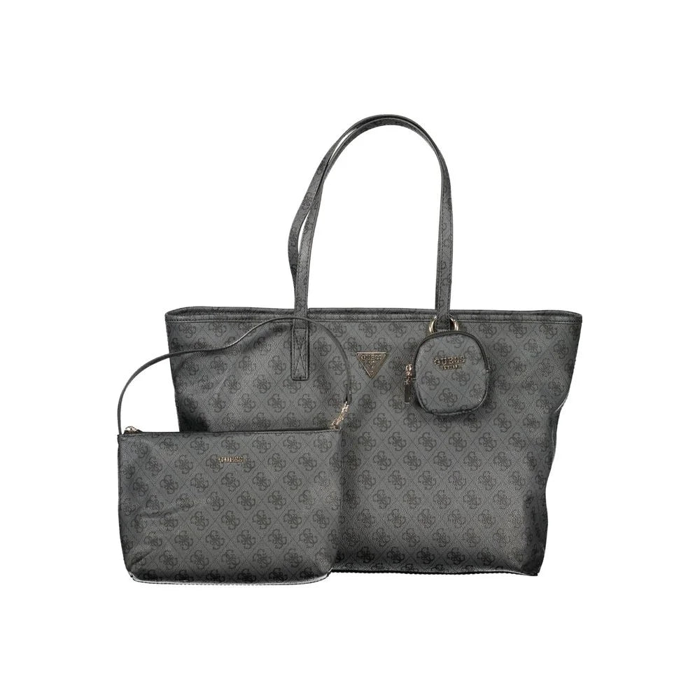 Guess Jeans Grigio Poliuretano Women Handbag