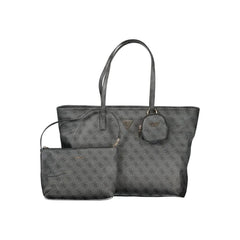 Guess Jeans Grigio Poliuretano Women Handbag