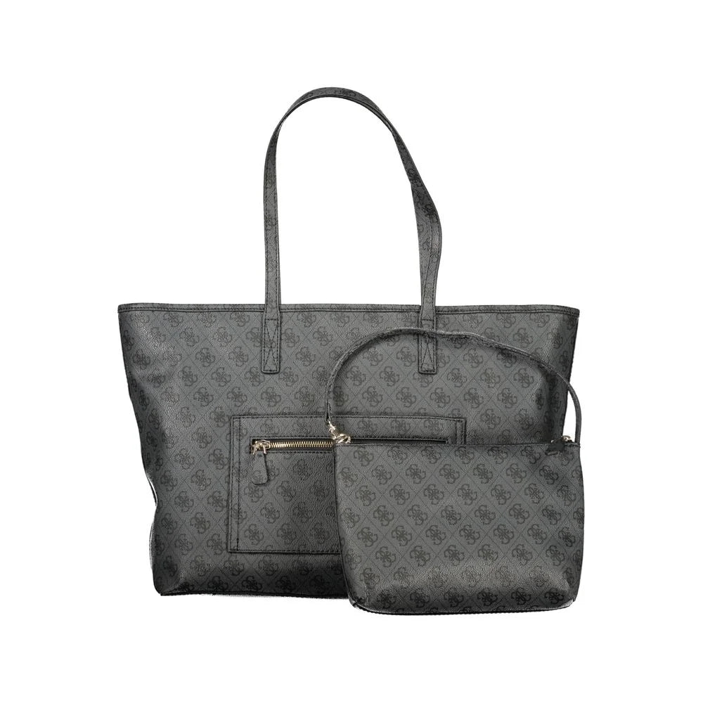 Guess Jeans Grigio Poliuretano Women Handbag
