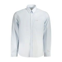 Guess Jeans Light Blue Cotton Men Shirt - L