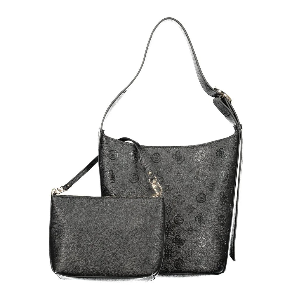 Guess Jeans ’Nero Poliuretano Woman Bucket Bag’