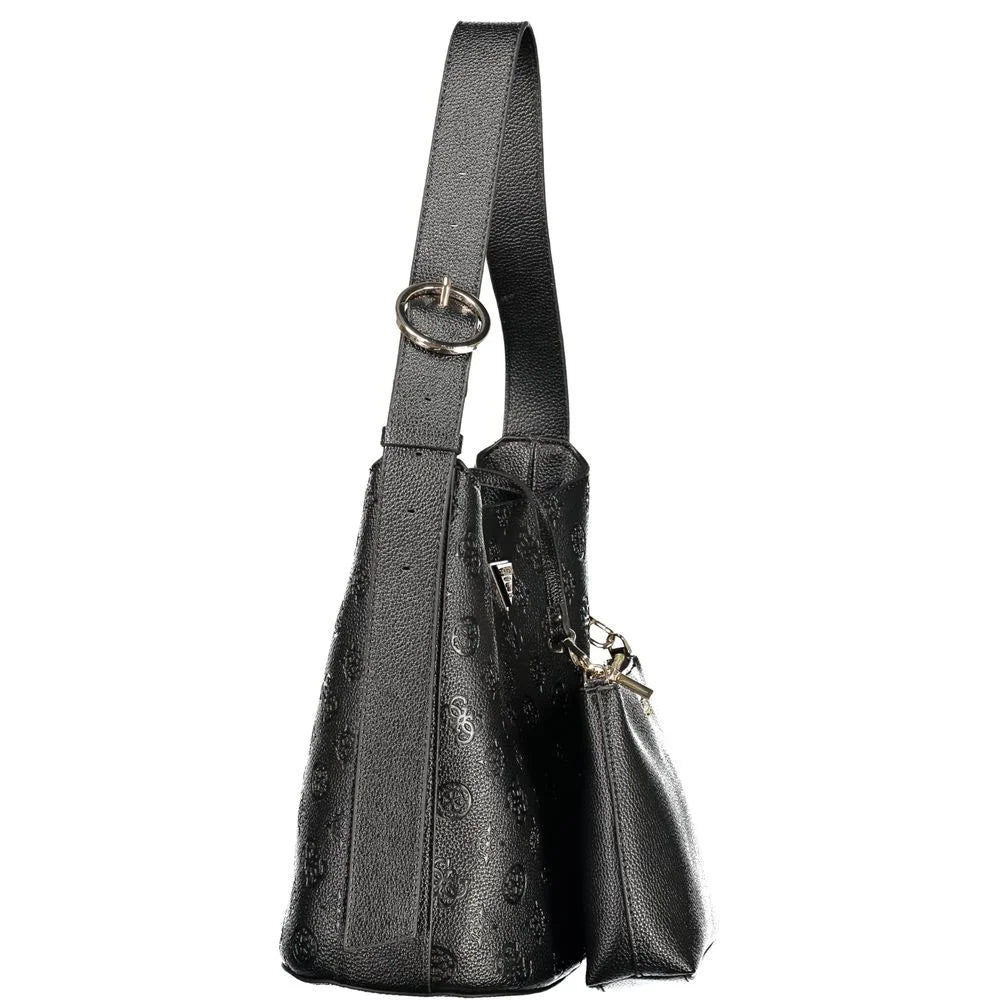Guess Jeans ’Nero Poliuretano Woman Bucket Bag’
