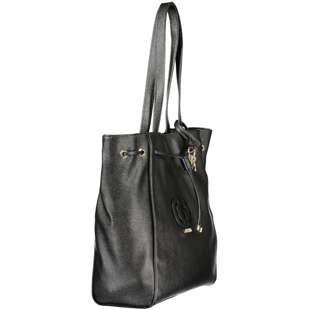 Guess Jeans Nero Poliuretano Women Handbag