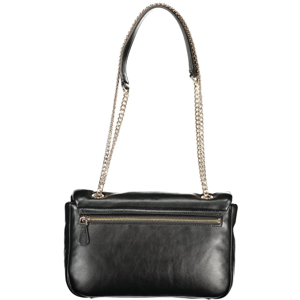 Guess Jeans Nero Poliuretano Women Handbag