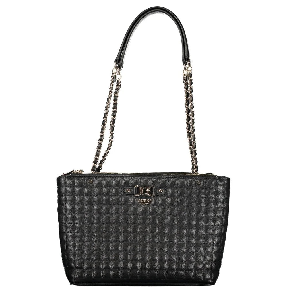 Guess Jeans Nero Poliuretano Women Handbag