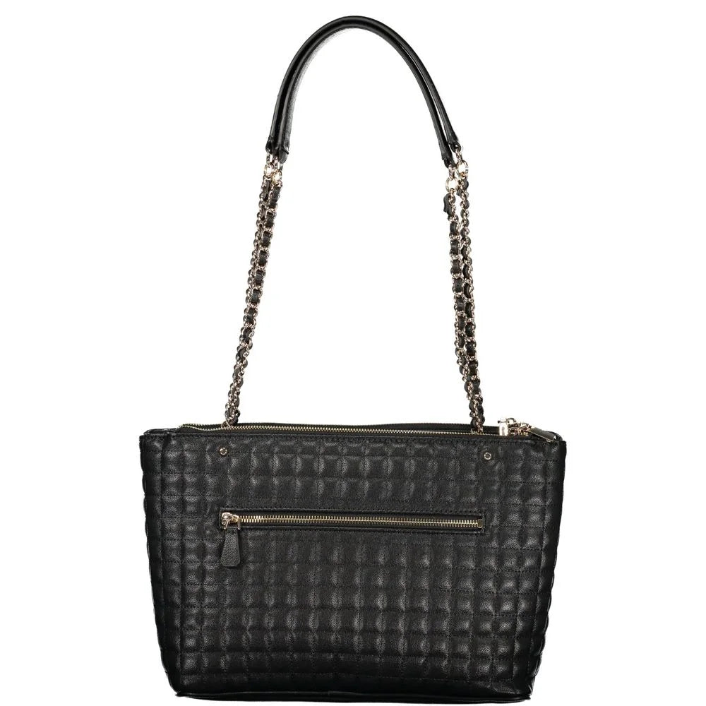 Guess Jeans Nero Poliuretano Women Handbag