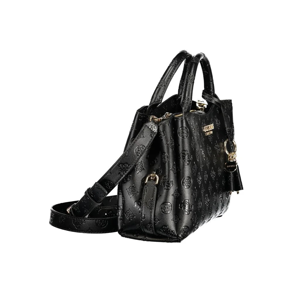 Guess Jeans Nero Poliuretano Women Handbag