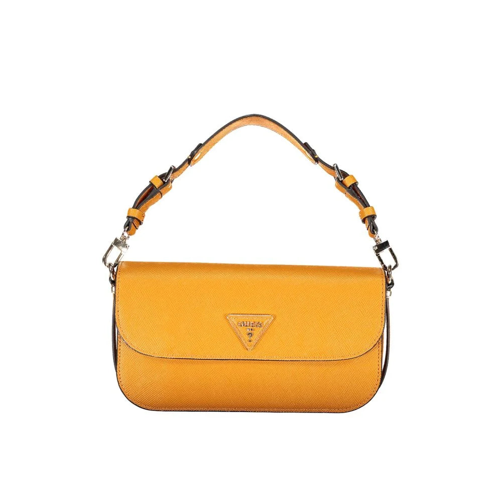 Guess Jeans Orange Polyethylene Handbag - Shoulder Bags