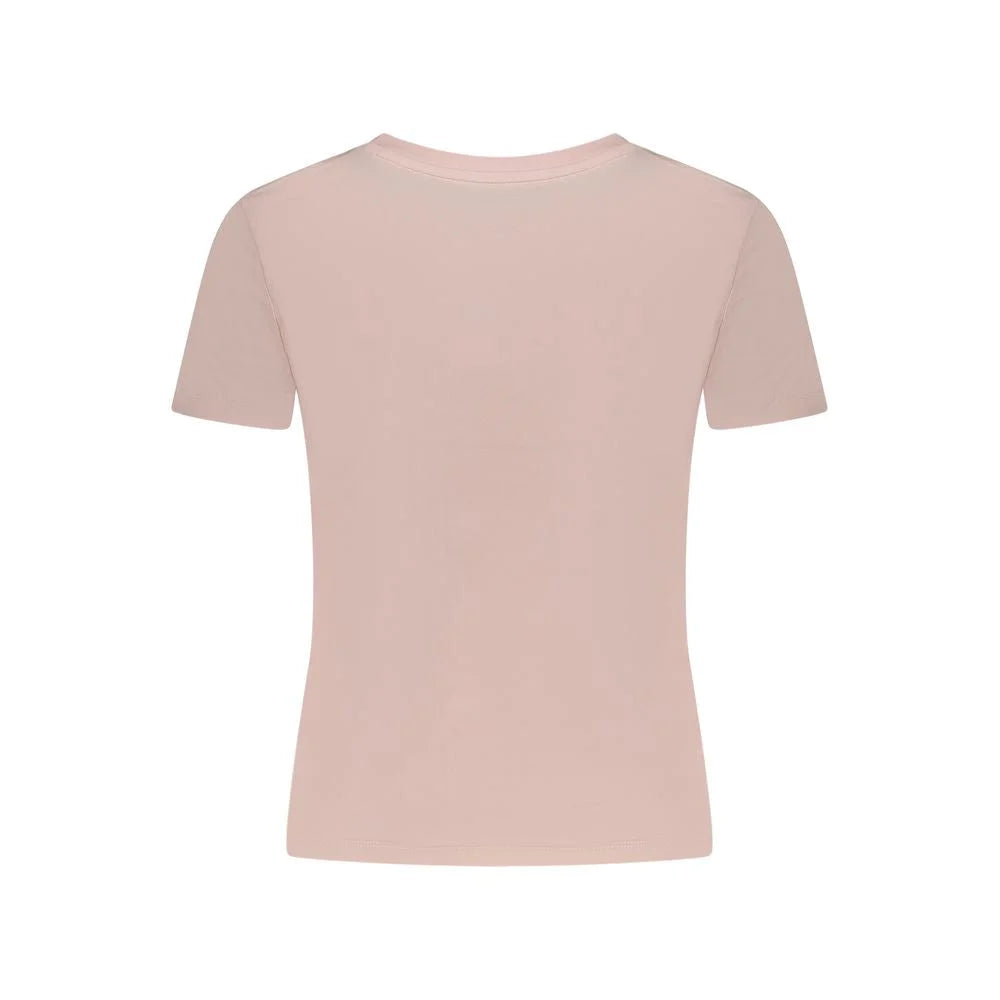 Guess Jeans Pink Cotton T-Shirt - L
