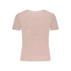 Guess Jeans Pink Cotton T-Shirt - L