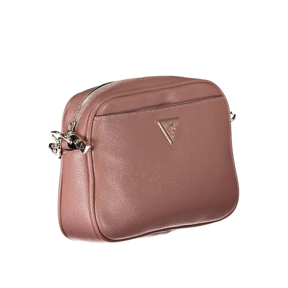 Guess Jeans Pink Polyethylene Handbag - Cross Body Bags