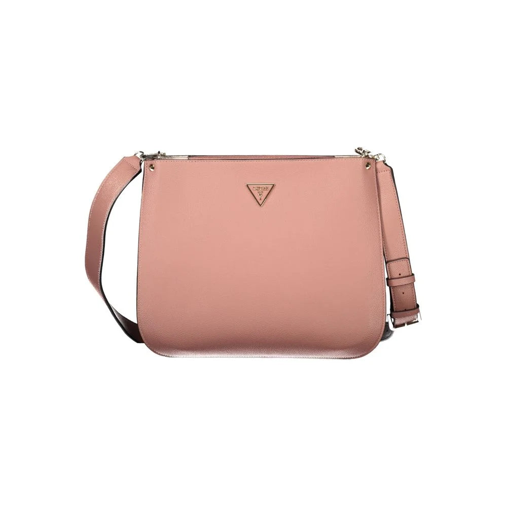 Guess Jeans Pink Polyethylene Handbag - Cross Body Bags