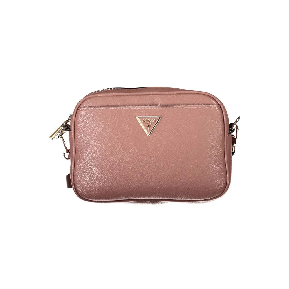 Guess Jeans Pink Polyethylene Handbag - Cross Body Bags