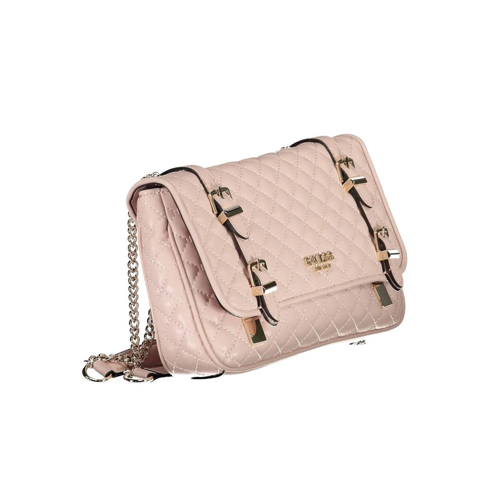 Guess Jeans Pink Polyethylene Handbag - Cross Body Bags
