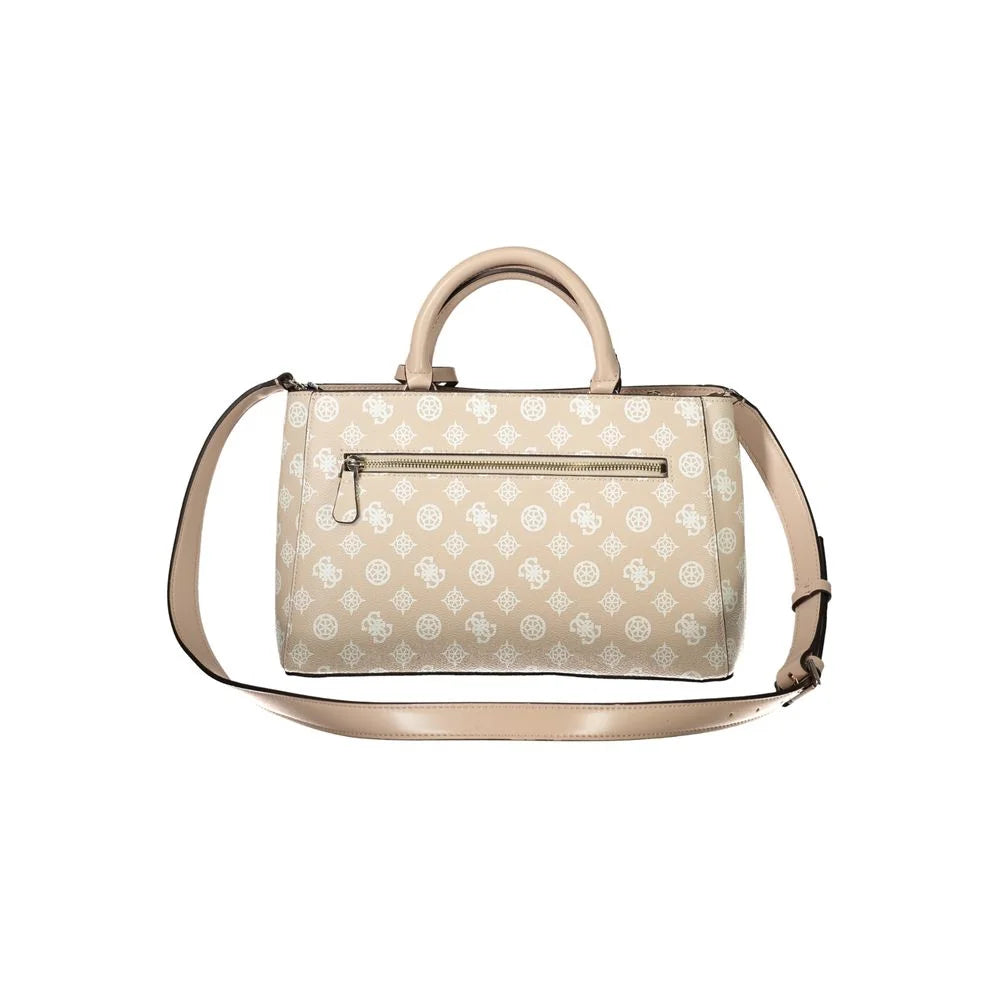 Guess Jeans Pink Polyethylene Handbag - Shoulder Bags