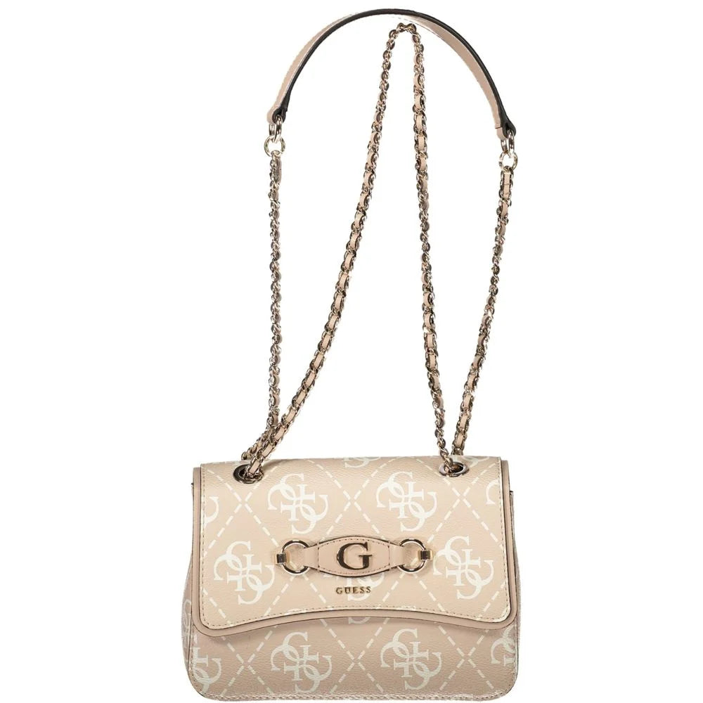 Guess Jeans Pink Polyethylene Handbag - Shoulder Bags