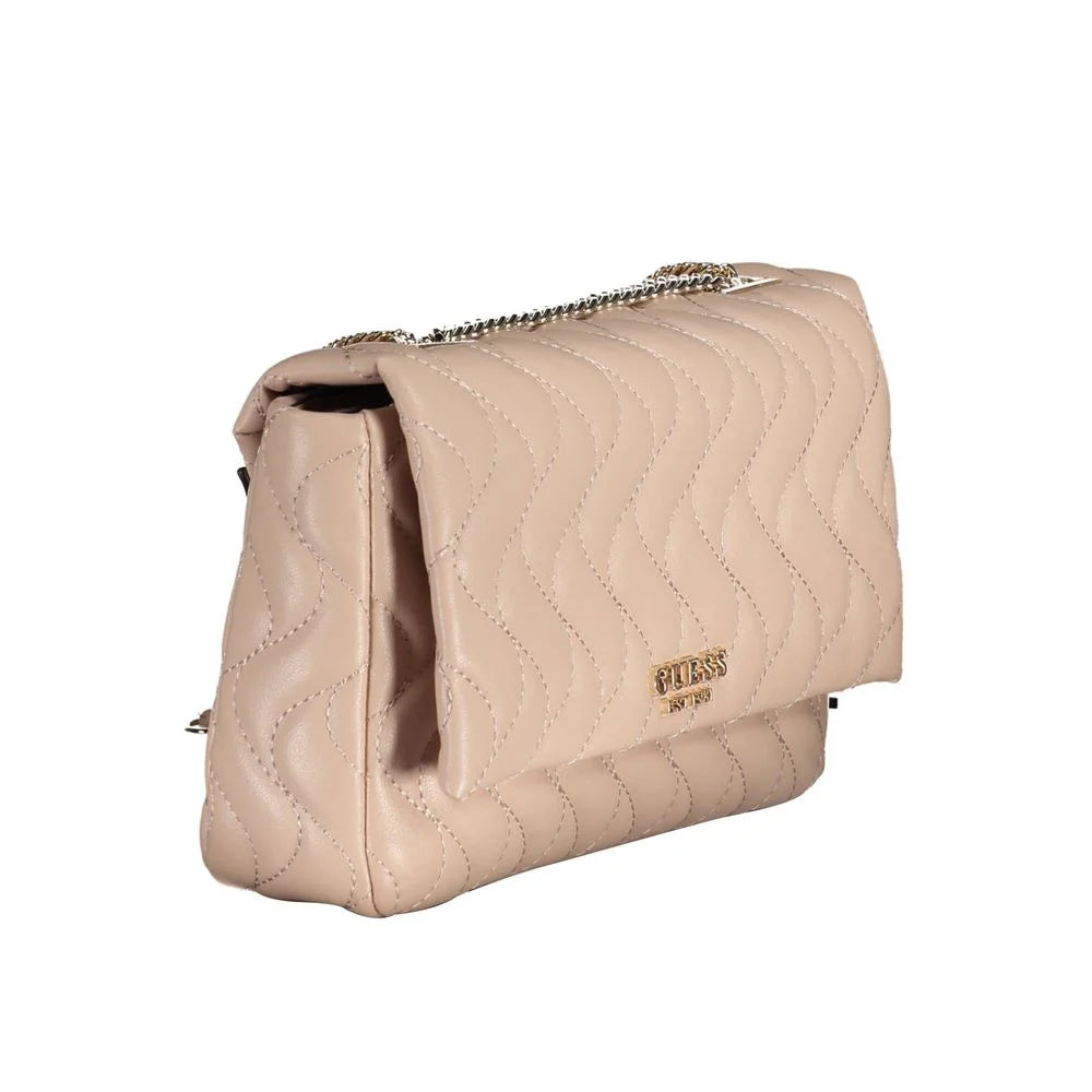 Guess Jeans Pink Polyethylene Handbag - Shoulder Bags