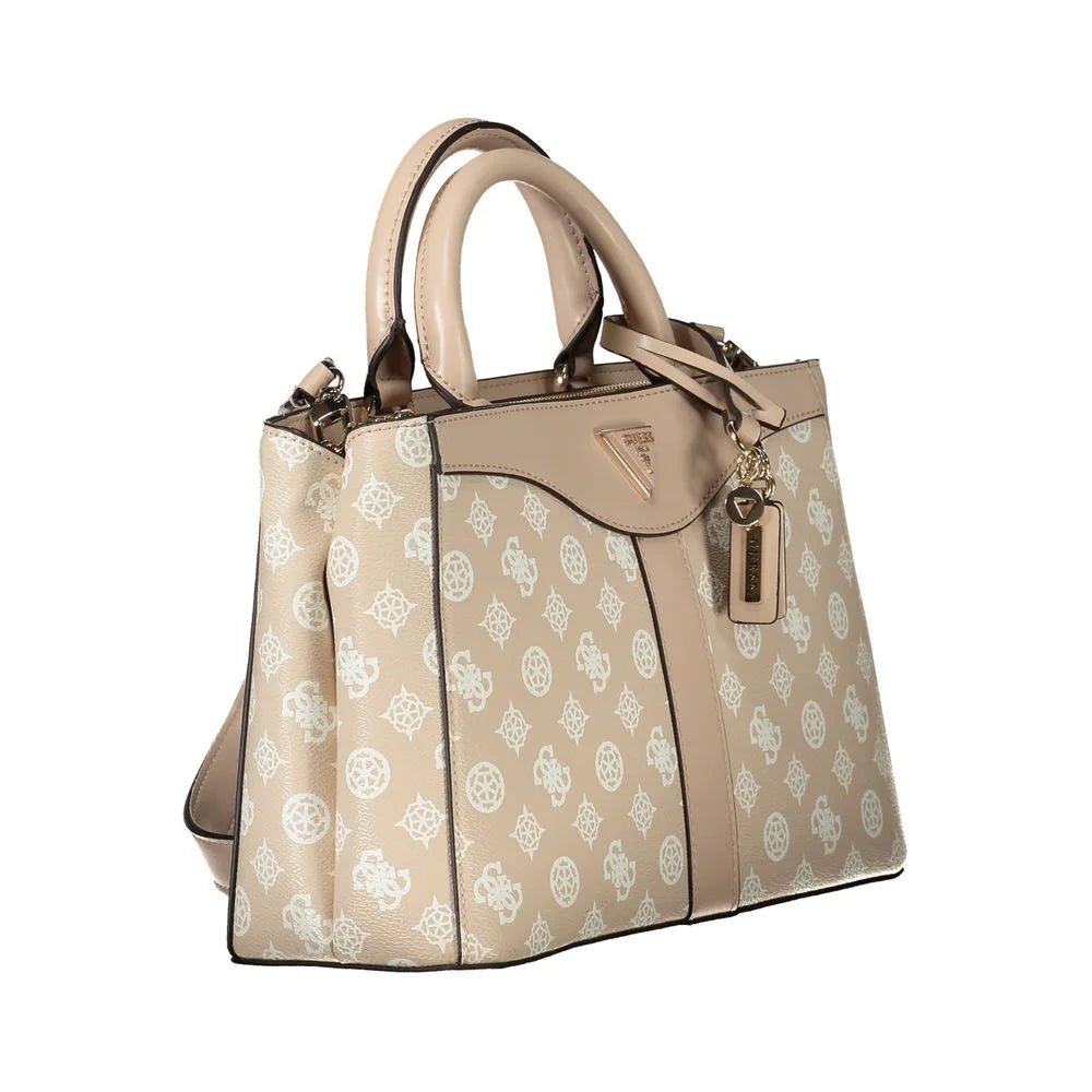 Guess Jeans Pink Polyethylene Handbag - Shoulder Bags