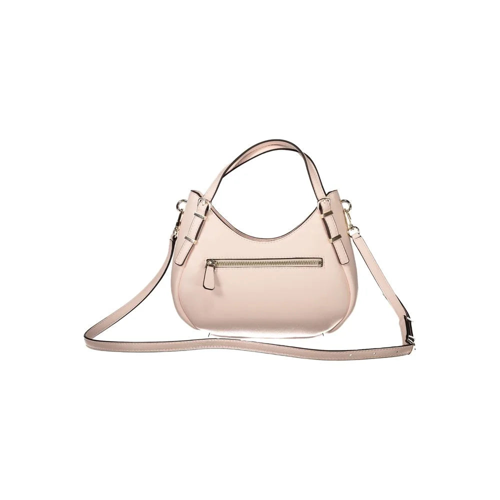 Guess Jeans Pink Polyethylene Handbag - Shoulder Bags