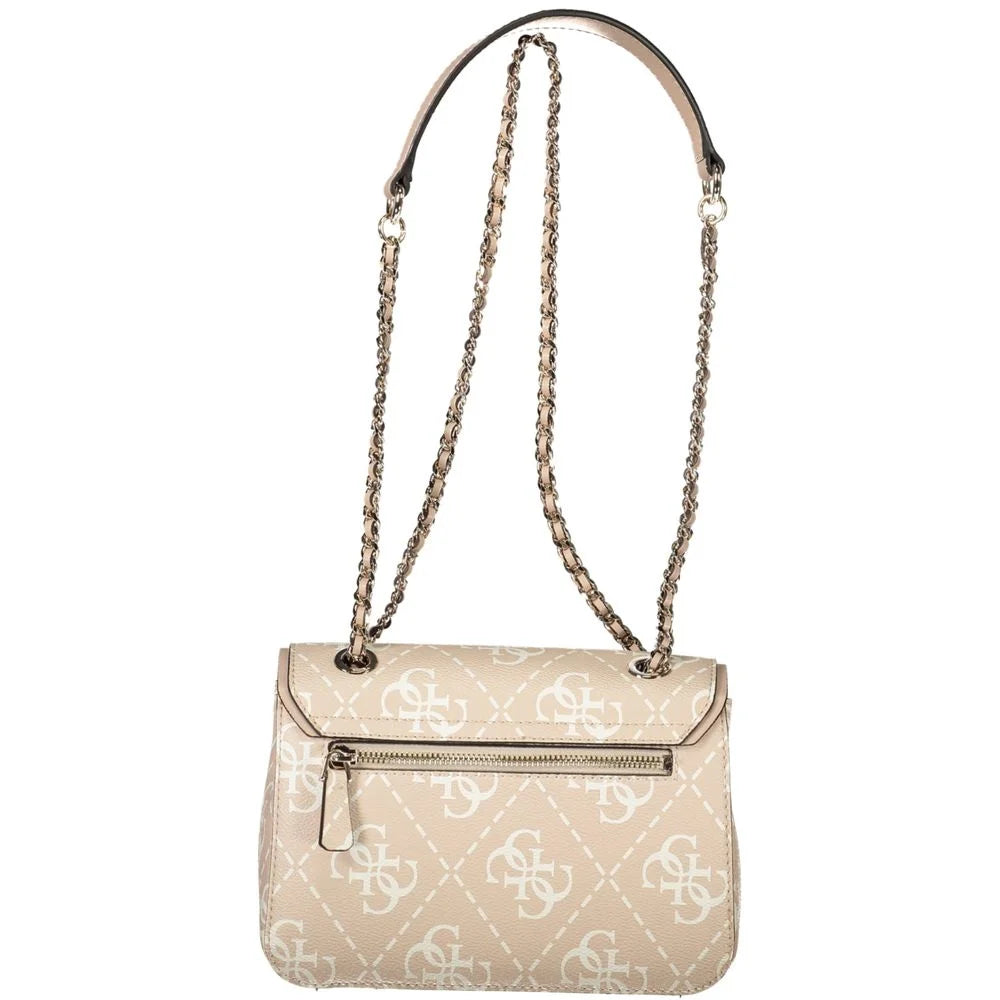 Guess Jeans Pink Polyethylene Handbag - Shoulder Bags