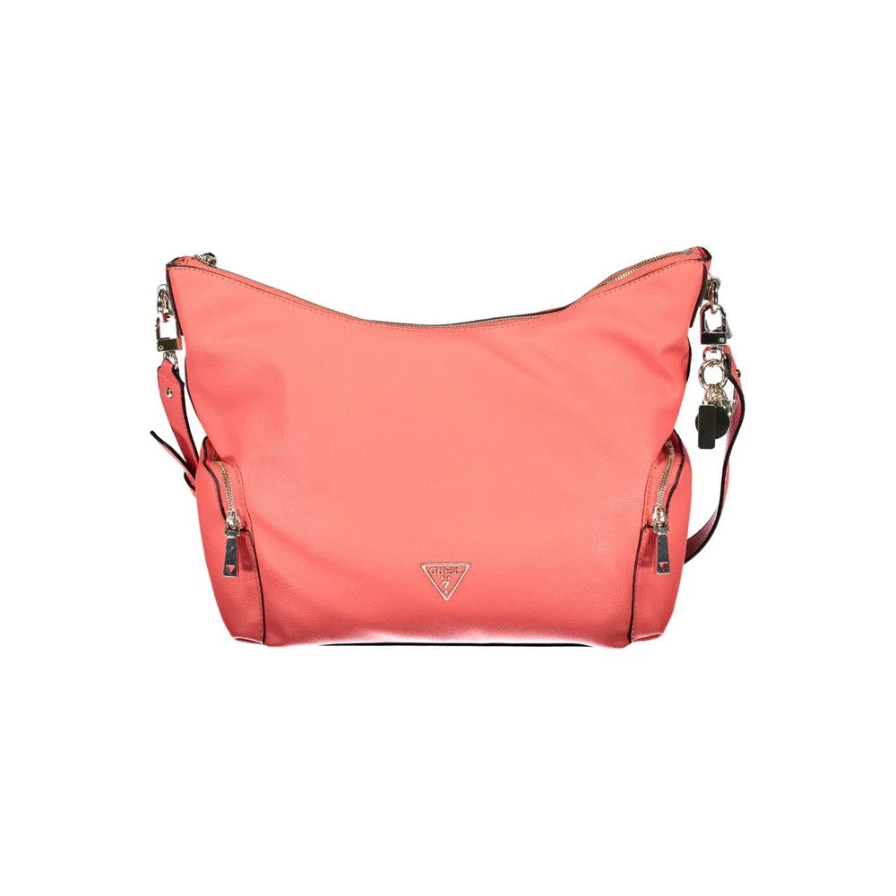 Guess Jeans Pink Polyethylene Handbag - Shoulder Bags