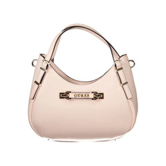 Guess Jeans Pink Polyethylene Handbag - Shoulder Bags