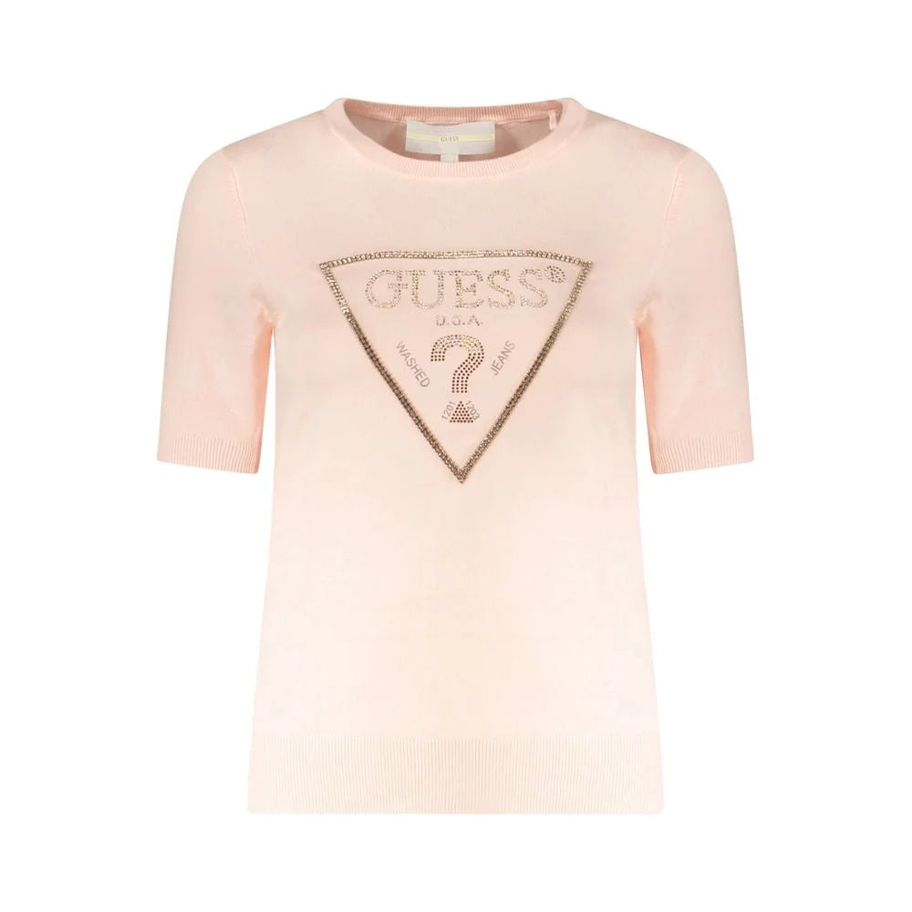 Guess Jeans Pink Viscose Sweater - Sweaters