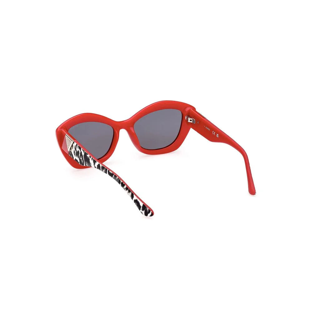 Guess Jeans Red Injected Women Sunglass - Sunglasses