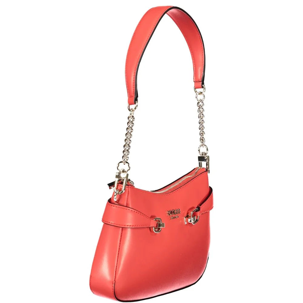 Guess Jeans Red Polyethylene Women Handbag - Shoulder Bags