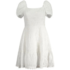 Guess Jeans White Cotton Dress - M