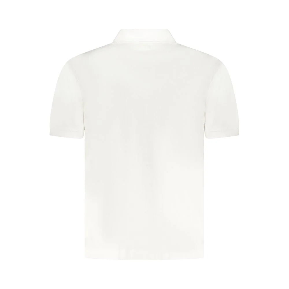 Guess Jeans White Cotton Men Polo Shirt - M