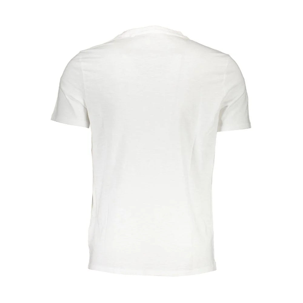 Guess Jeans White Cotton Men T-Shirt - T-Shirts