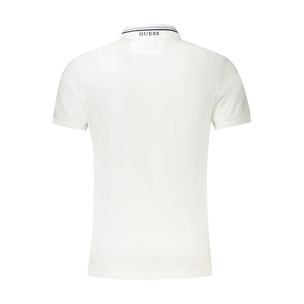 Guess Jeans White Cotton Polo Shirt - XXL