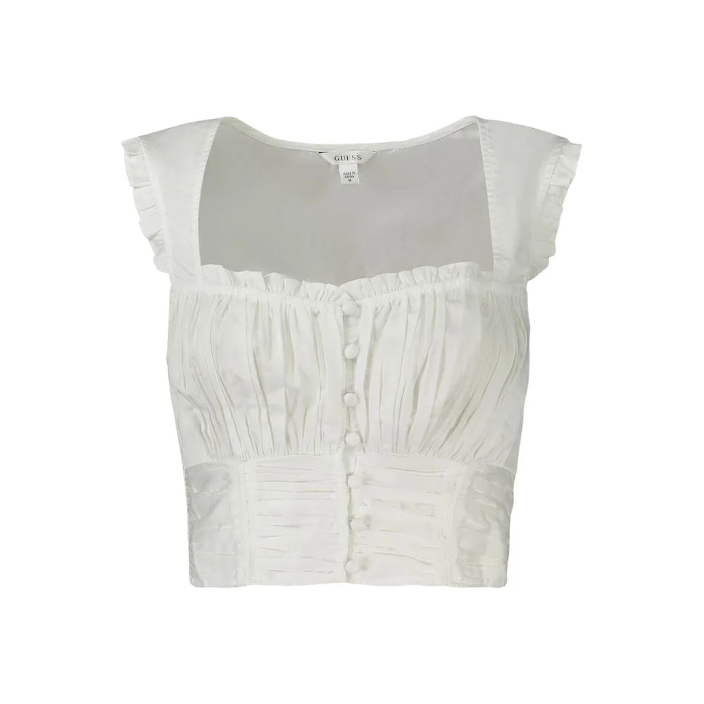 Guess Jeans White Cotton Shirt - XS