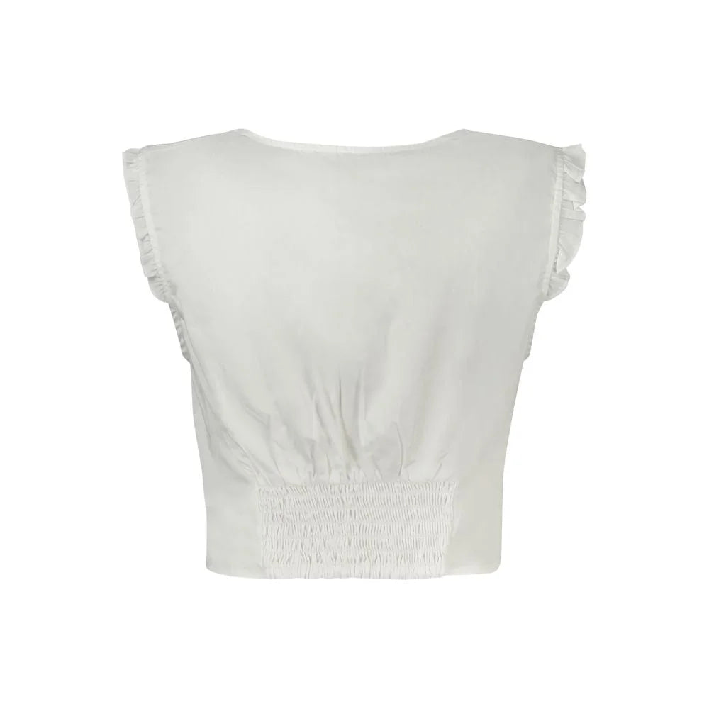 Guess Jeans White Cotton Shirt - XS