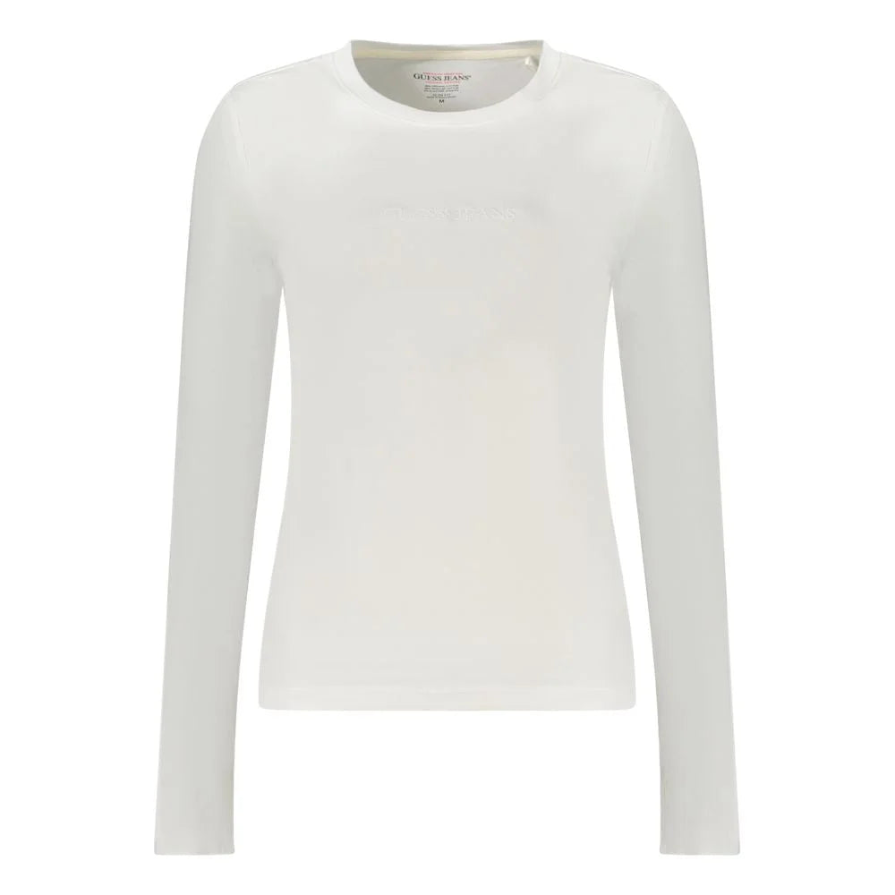 Guess Jeans White Cotton T-Shirt - L