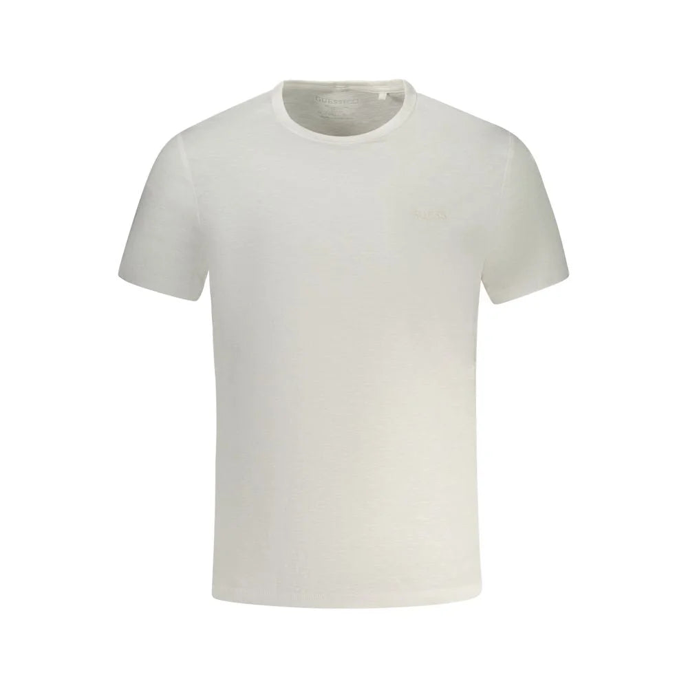 Guess Jeans White Cotton T-Shirt - T-Shirts