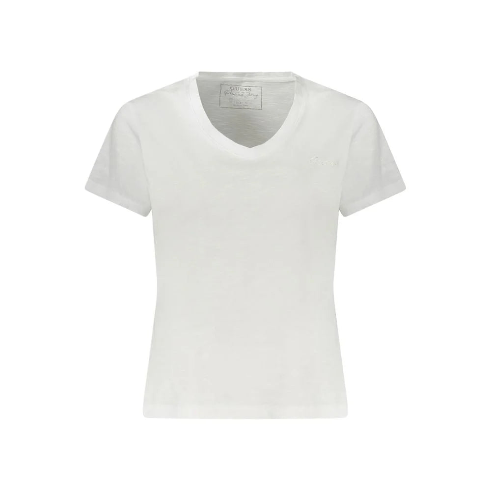 Guess Jeans White Cotton Women T-Shirt - XS - T-Shirts