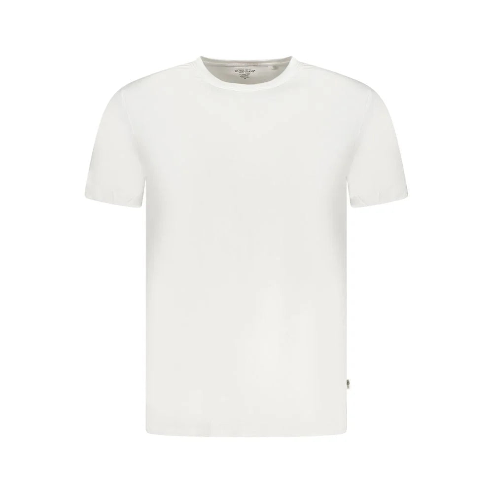 Guess Jeans White Elastane T-Shirt - L