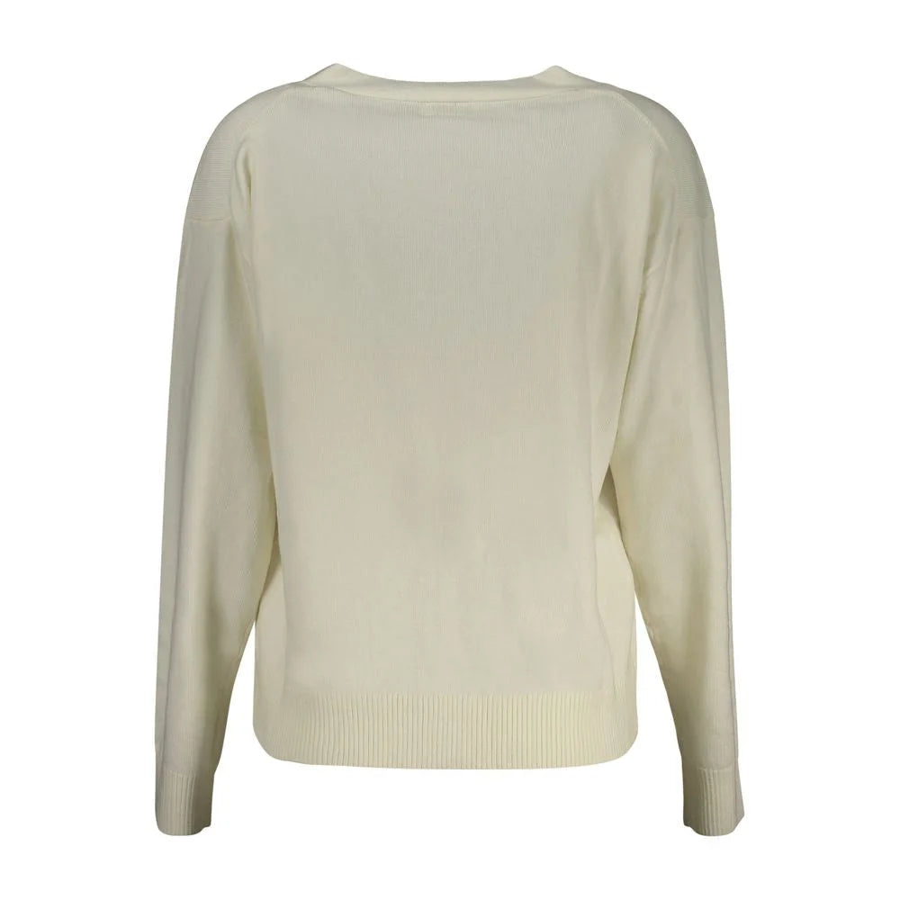 Guess Jeans White Polyester Sweater - Cardigans