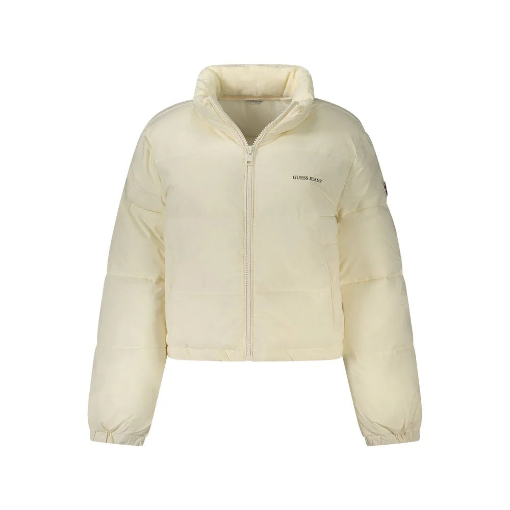 Guess Jeans White Polyester Women Jacket - Puffer Jackets